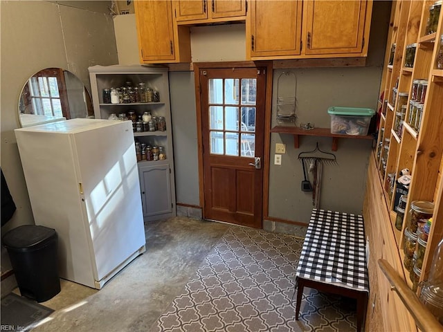 interior space with concrete flooring