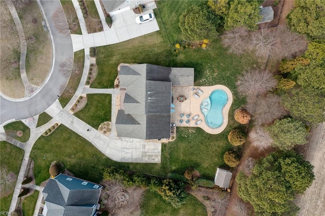 birds eye view of property