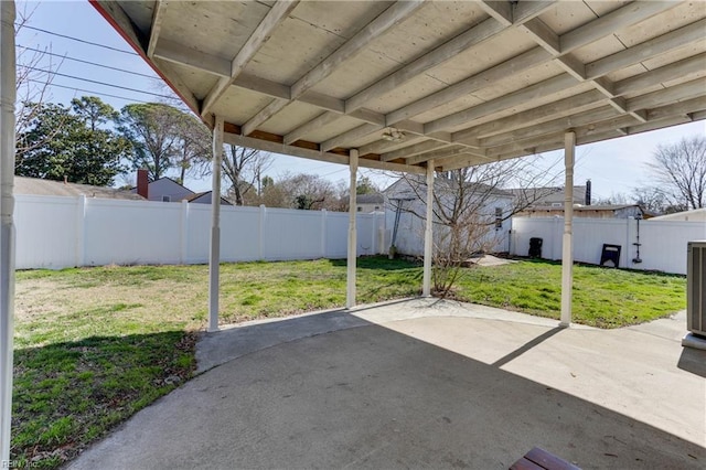 view of patio / terrace featuring a fenced backyard