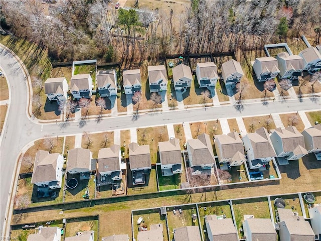 bird's eye view featuring a residential view