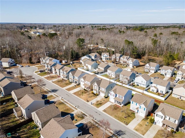 birds eye view of property featuring a residential view