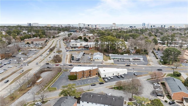 bird's eye view with a view of city