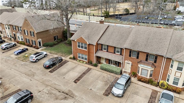 drone / aerial view with a residential view