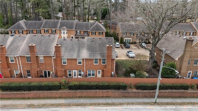 bird's eye view with a residential view