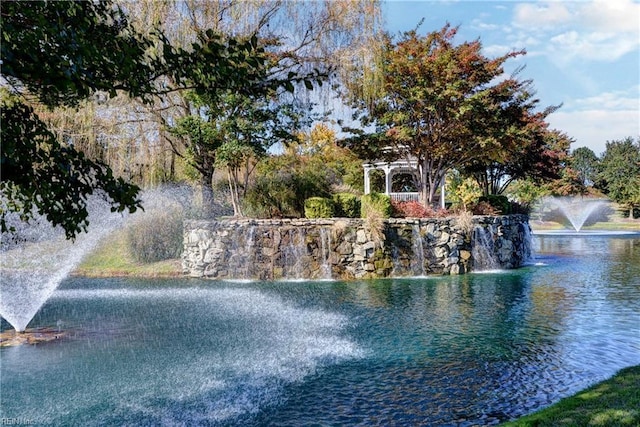 view of water feature