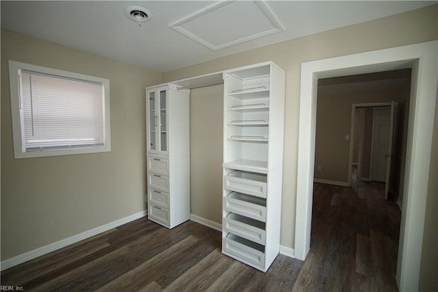 closet featuring visible vents