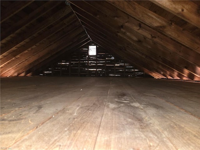 view of attic