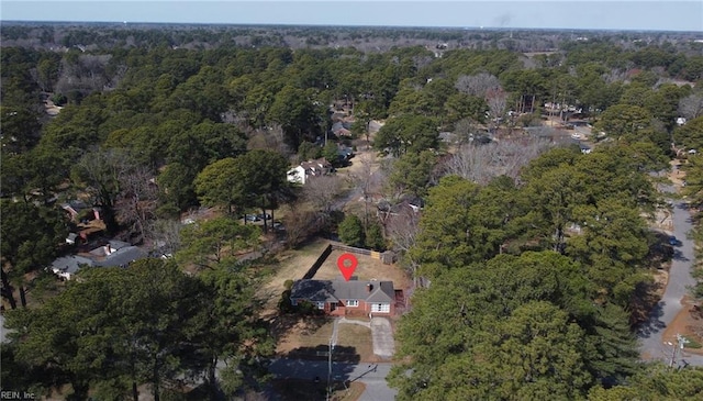 aerial view with a view of trees