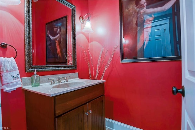 bathroom featuring vanity