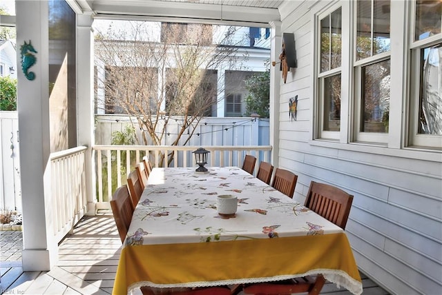 exterior space with plenty of natural light