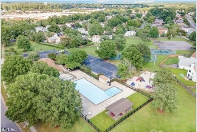 birds eye view of property