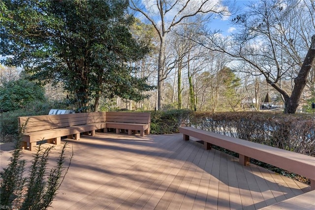 view of wooden terrace