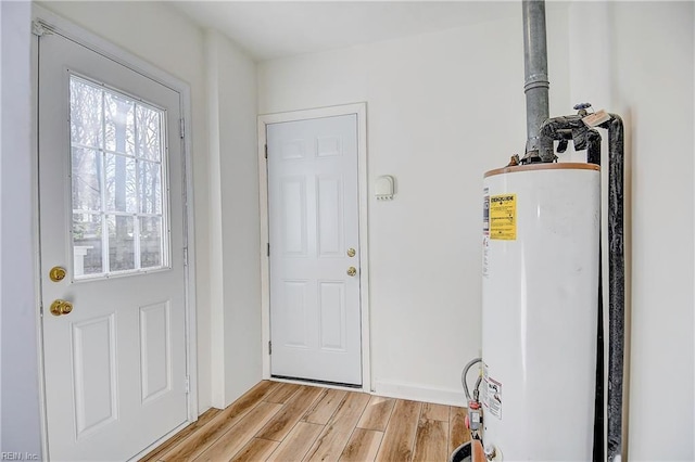 interior space with water heater