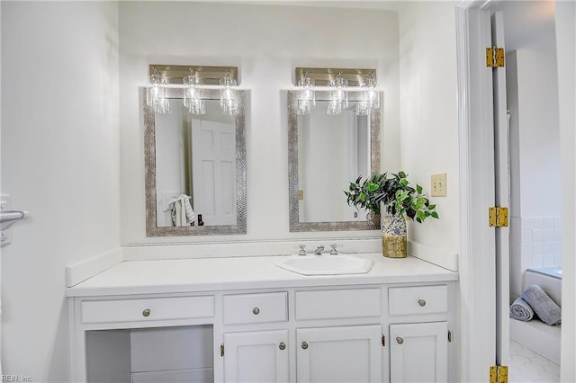 bathroom featuring vanity