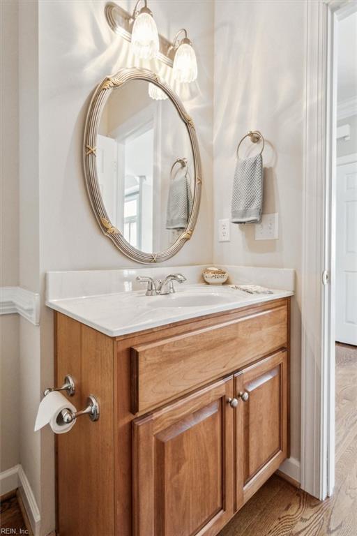 bathroom featuring vanity