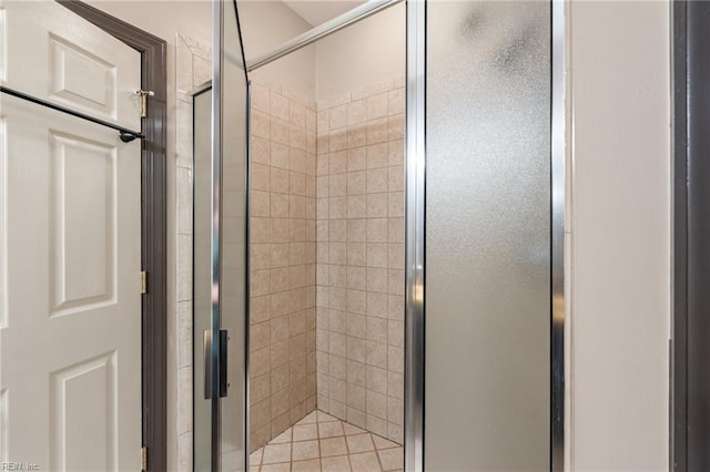 full bathroom featuring a shower stall