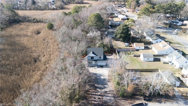 aerial view featuring a residential view