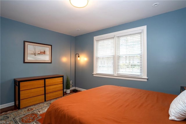 bedroom with baseboards