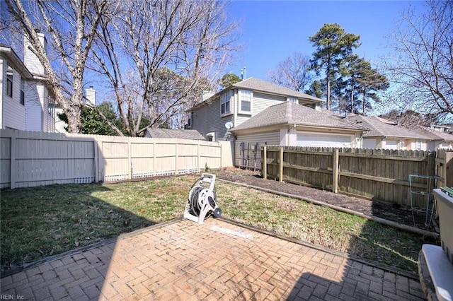 view of patio / terrace with a fenced backyard