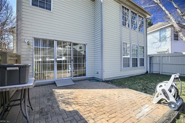 view of patio with fence