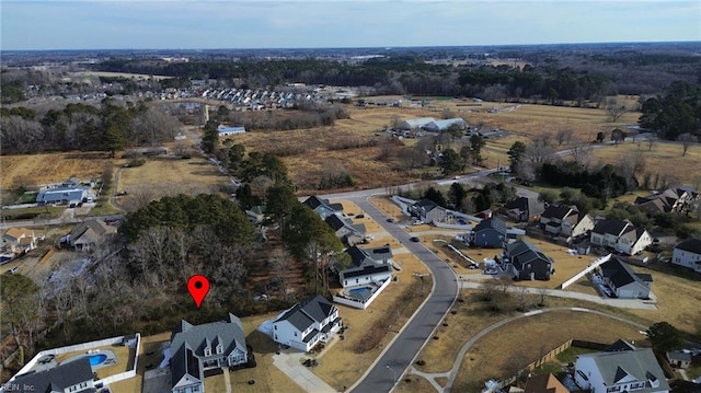 birds eye view of property featuring a residential view