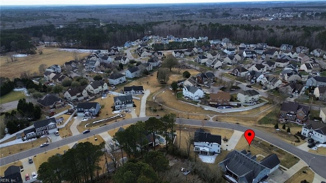 bird's eye view featuring a residential view