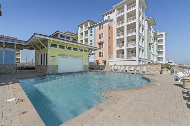 pool featuring a patio