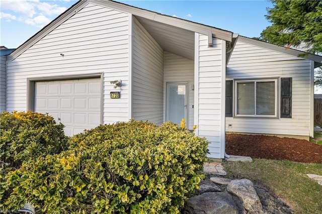 view of front of property with an attached garage