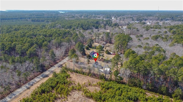 aerial view with a view of trees