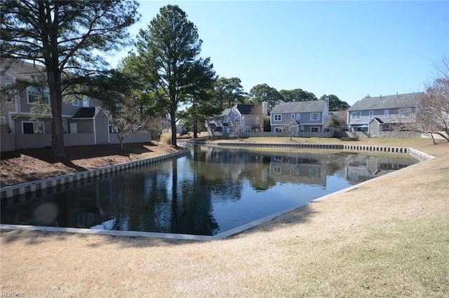 water view with a residential view