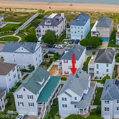 birds eye view of property featuring a residential view