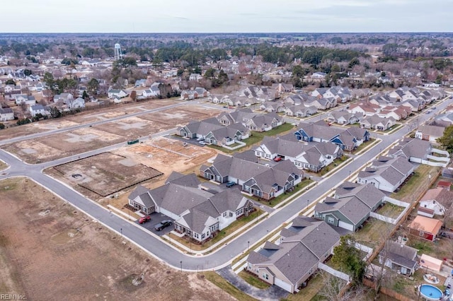 bird's eye view featuring a residential view