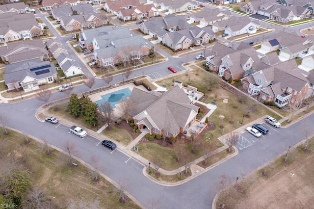 bird's eye view featuring a residential view