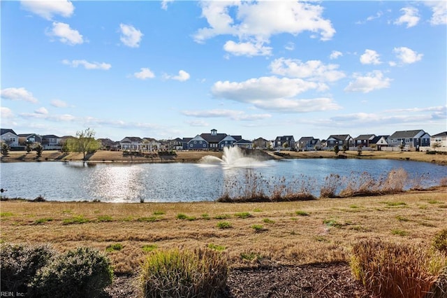 view of water feature featuring a residential view