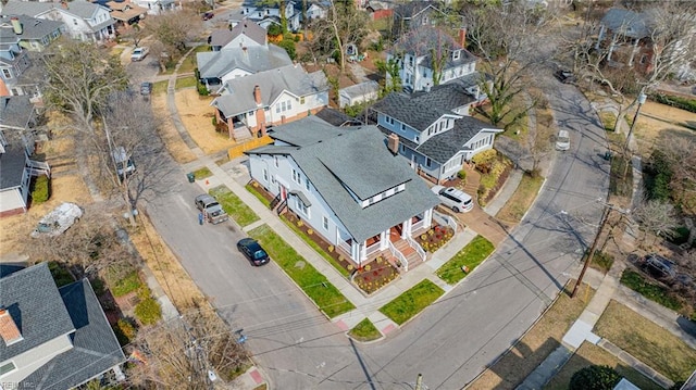 drone / aerial view featuring a residential view