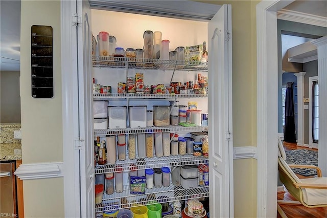 view of pantry