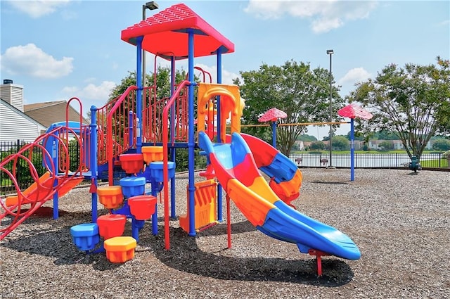 community playground featuring fence