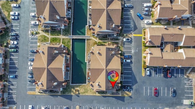 aerial view featuring a residential view