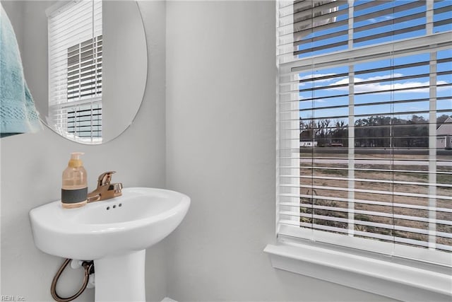 bathroom featuring a sink