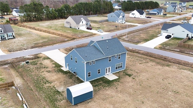 aerial view featuring a residential view