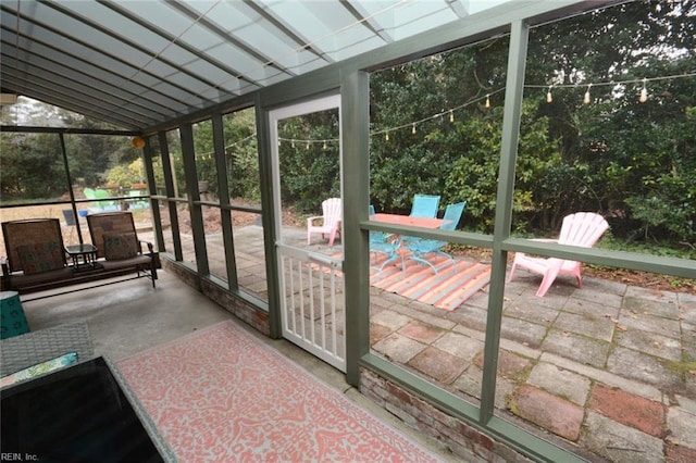 view of sunroom / solarium