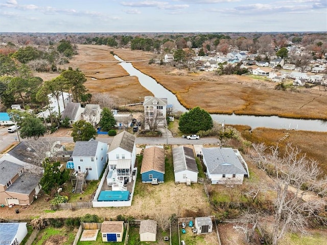 drone / aerial view featuring a residential view