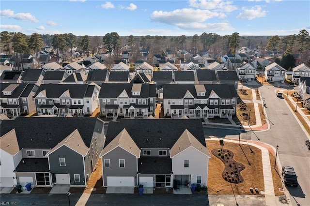 bird's eye view featuring a residential view