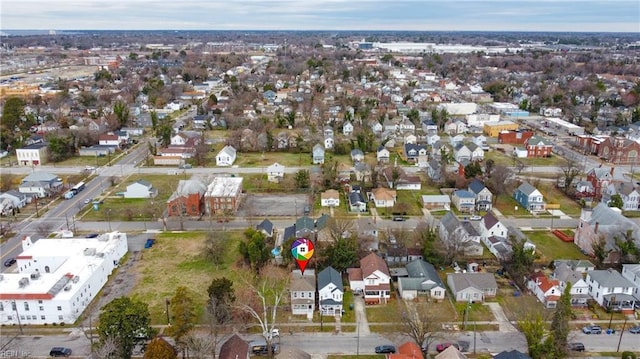 drone / aerial view with a residential view