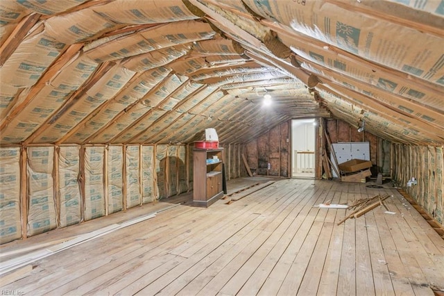 view of attic