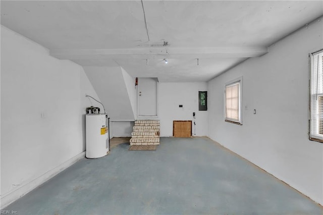 interior space with water heater