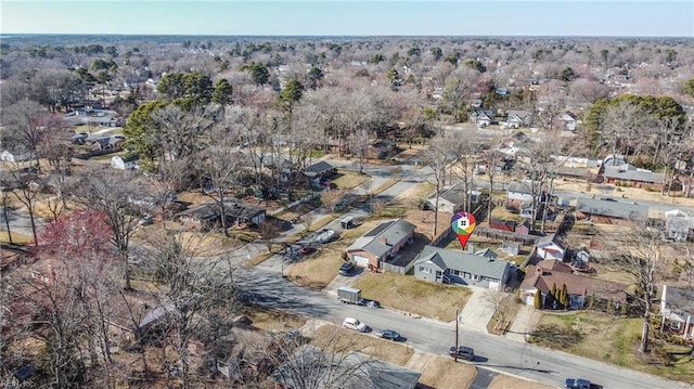 drone / aerial view featuring a residential view