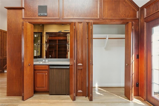 closet featuring a sink