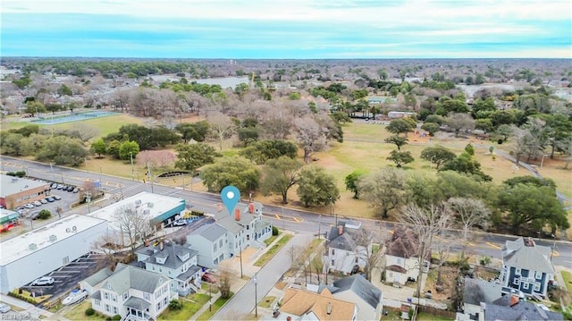 bird's eye view with a residential view