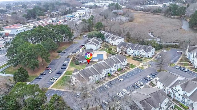 birds eye view of property featuring a residential view